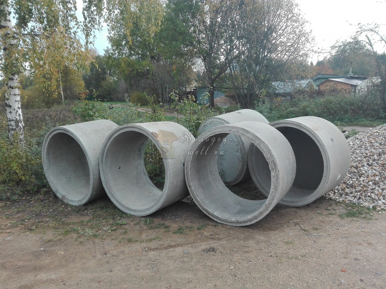 Септик из бетонных колец в Клинском районе СНТ